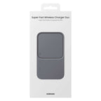Samsung Duo EP-P5400TBEGEU 15W indukcinis įkroviklis su sieniniu įkrovikliu ir maitinimo laidu - juodas