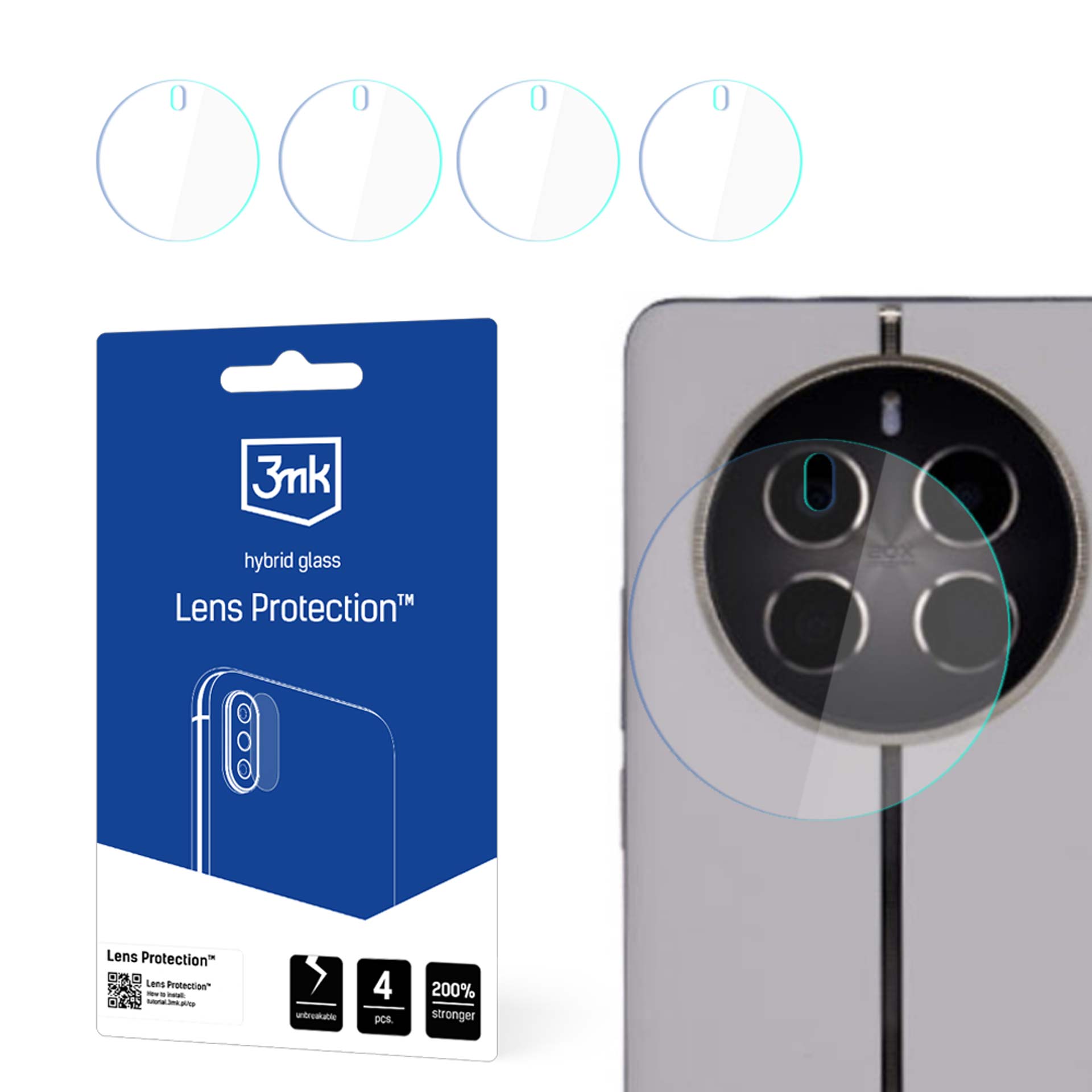3mk Lens Protection™ hibridinis kameros stiklas Realme 12 Pro/12 Pro+ -- Realme 12 Pro / Realme 12 Pro+