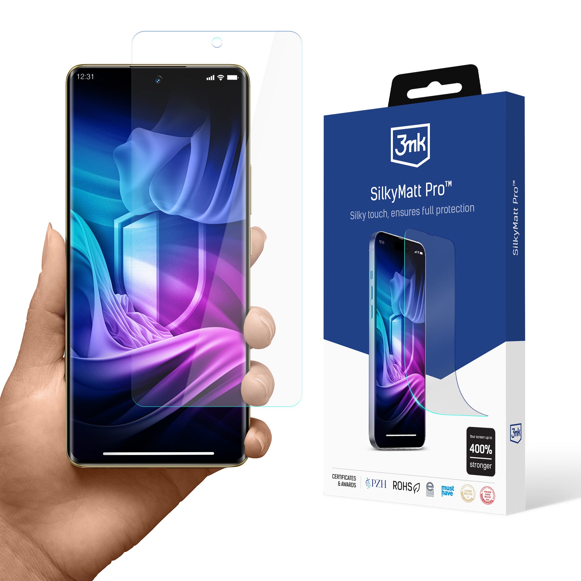 3mk Silky Matt Pro matinė folija, skirta Realme 12 Pro/12 Pro+ -- Realme 12 Pro