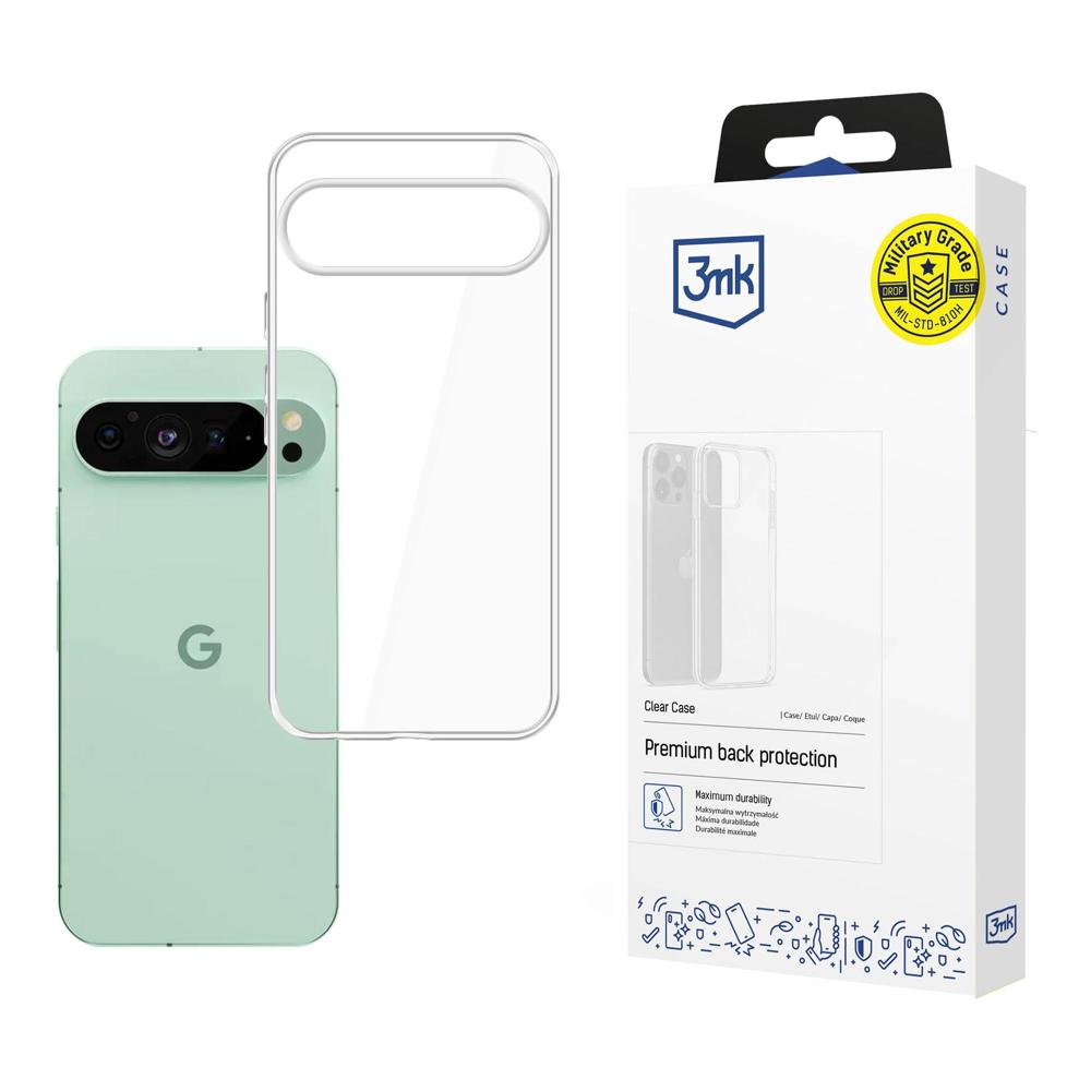 3mk Clear Case skirtas Google Pixel 9 Pro XL - Skaidri -- Google Pixel 9 Pro XL