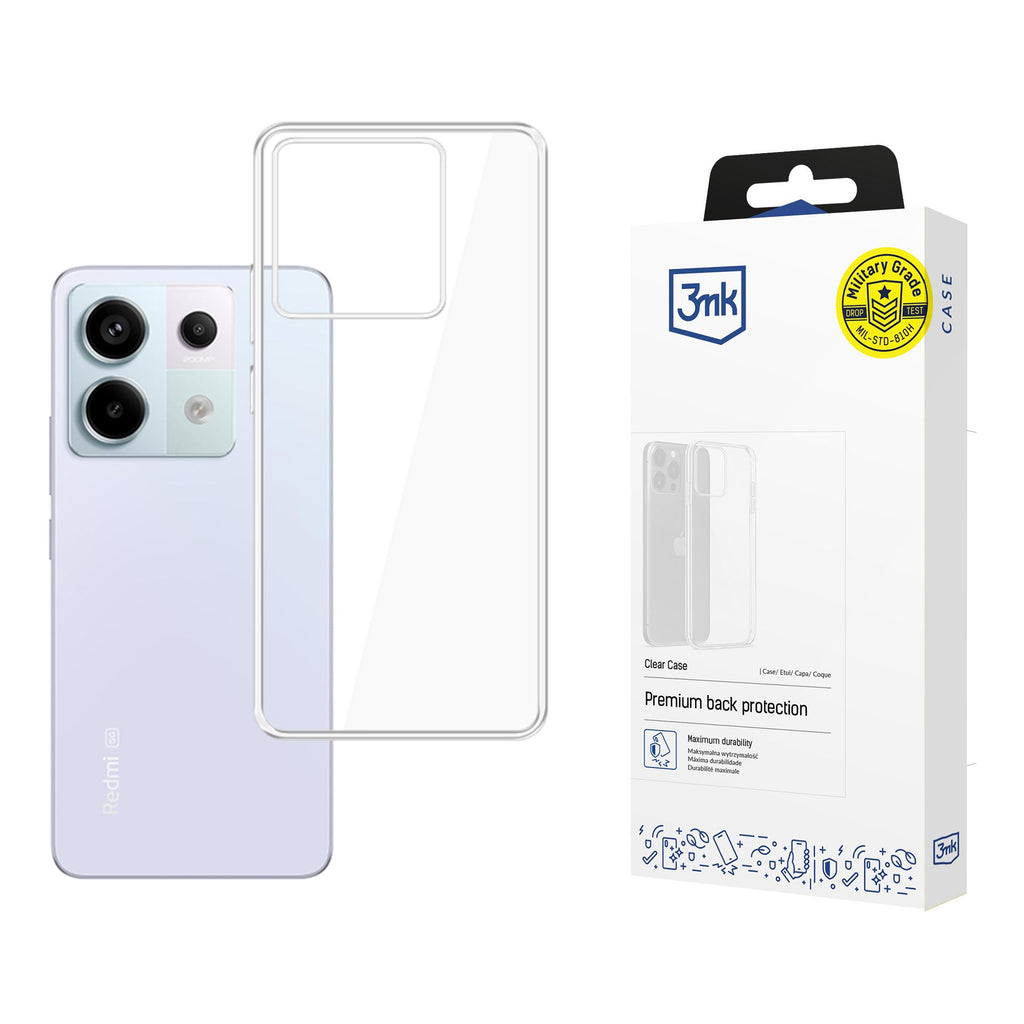 3mk skaidrus dėklas, skirtas Xiaomi Redmi Note 13 Pro 5G - skaidrus