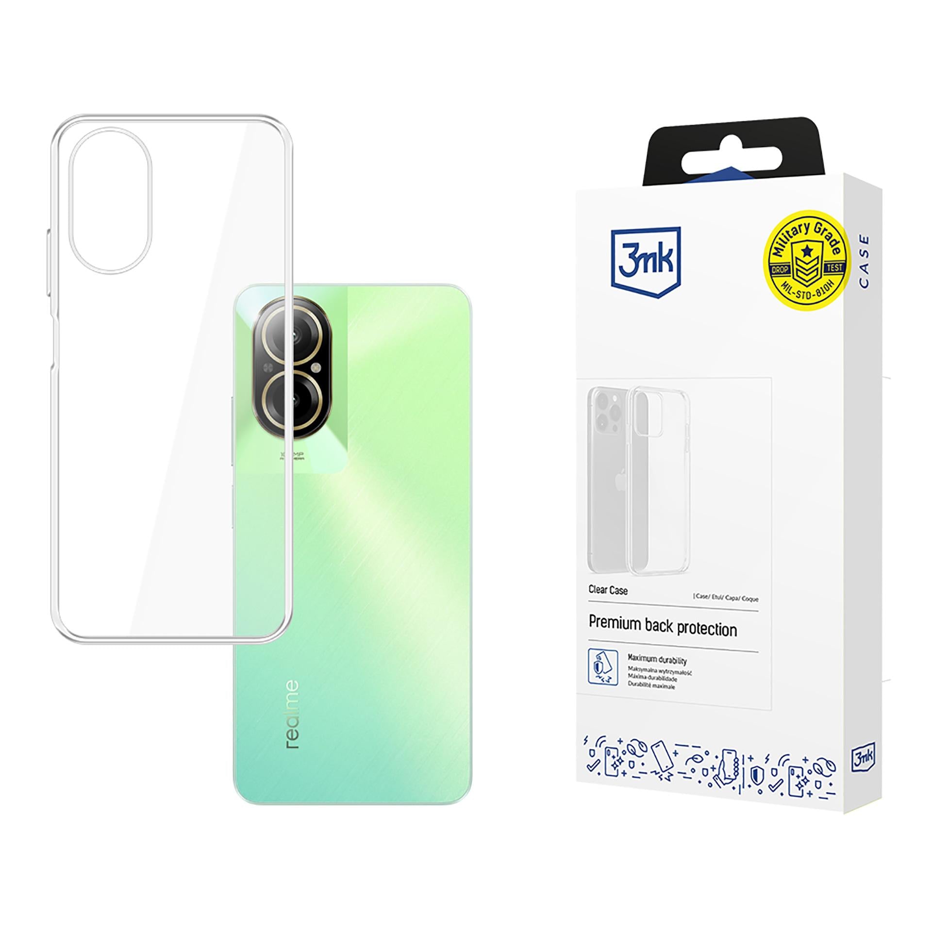 3mk skaidrus dėklas, skirtas Xiaomi Realme C67 - skaidrus -- Realme C67