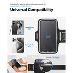 Spigen A703 sporto dirželis 6,9" - juodas -- Uncategorized
