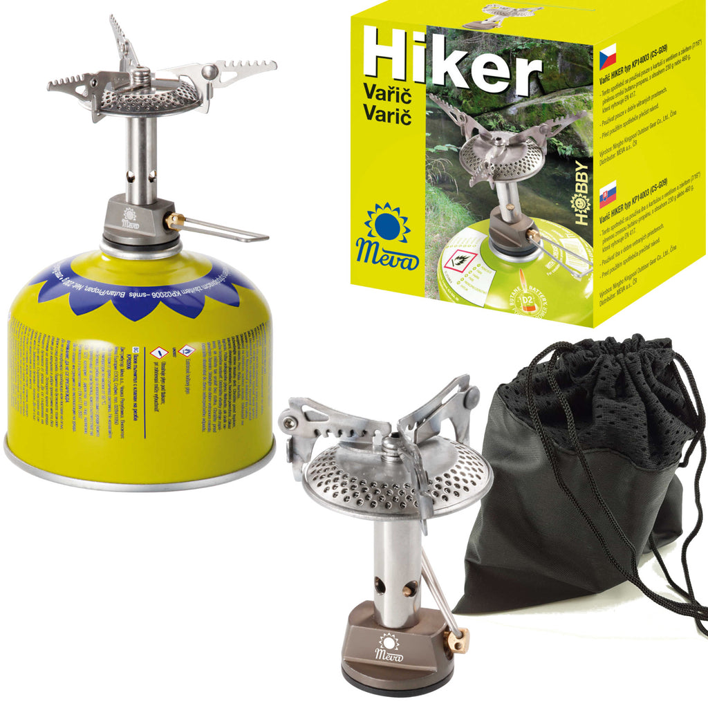 Lengviausia turisto viryklė dujų kasetėms (vožtuvas ar sriegis) HIKER 70gram 2.4kW -- Uncategorized