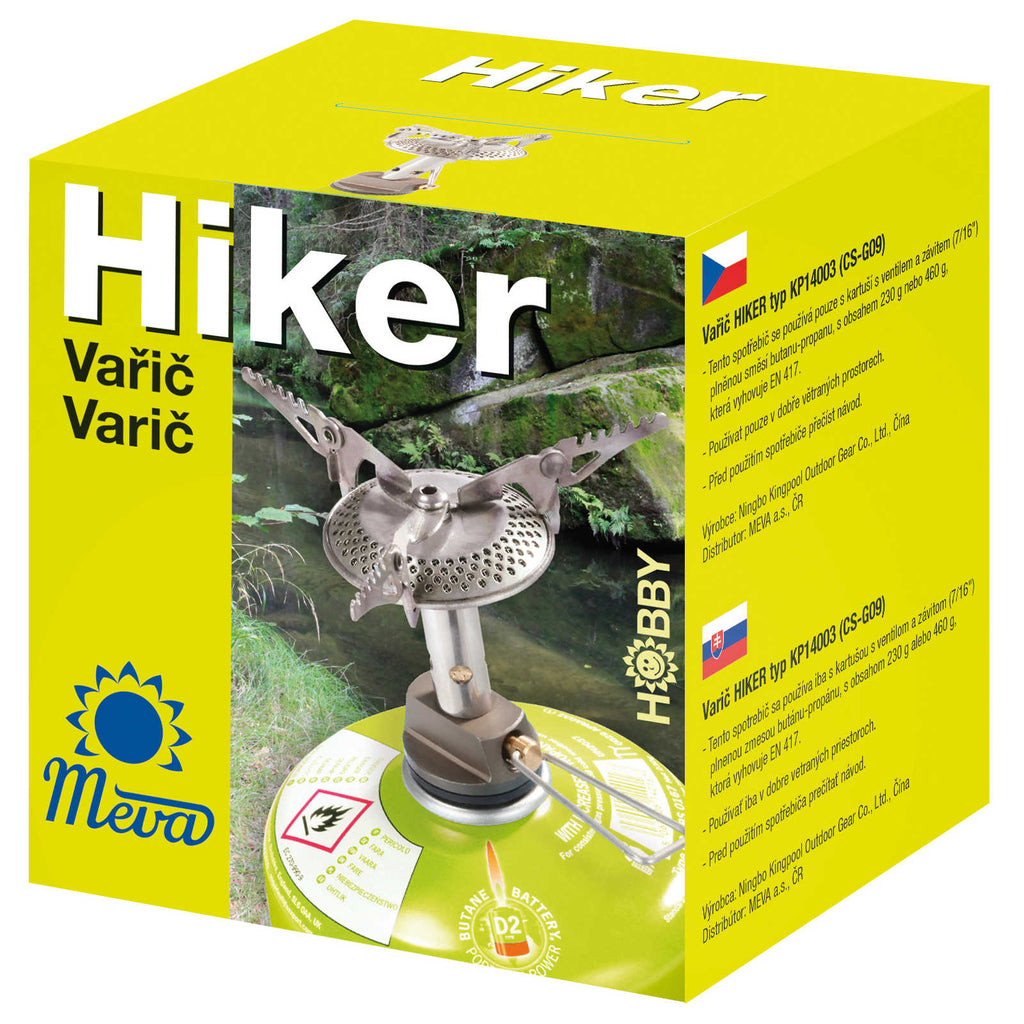 Lengviausia turisto viryklė dujų kasetėms (vožtuvas ar sriegis) HIKER 70gram 2.4kW -- Uncategorized
