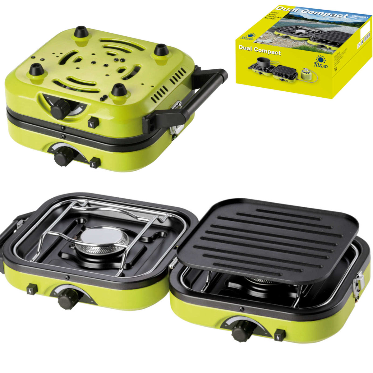 DUAL COMPACT + GRILL dviguba turisto viryklė -- Uncategorized