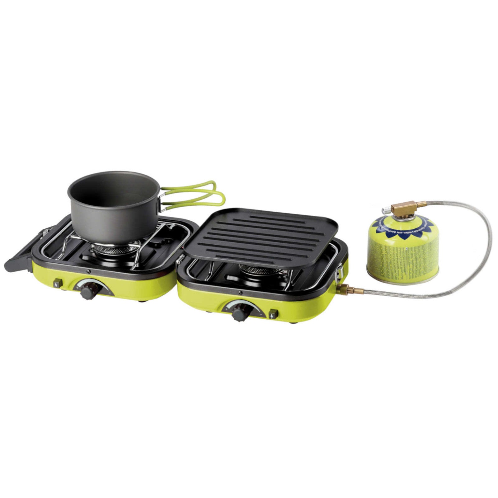 DUAL COMPACT + GRILL dviguba turisto viryklė -- Uncategorized