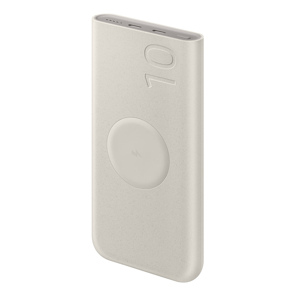 Samsung Išorinė baterija EB-U2510XUEGEU indukcinė 10000mAh 2x USB-C 25W SFC - smėlio