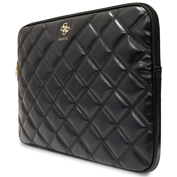 Guess Quilted 4G dėklas 14" nešiojamajam kompiuteriui - juodas -- Laptop Bags