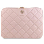 Guess Quilted 4G dėklas 14" nešiojamajam kompiuteriui - rožinis -- Laptop Bags