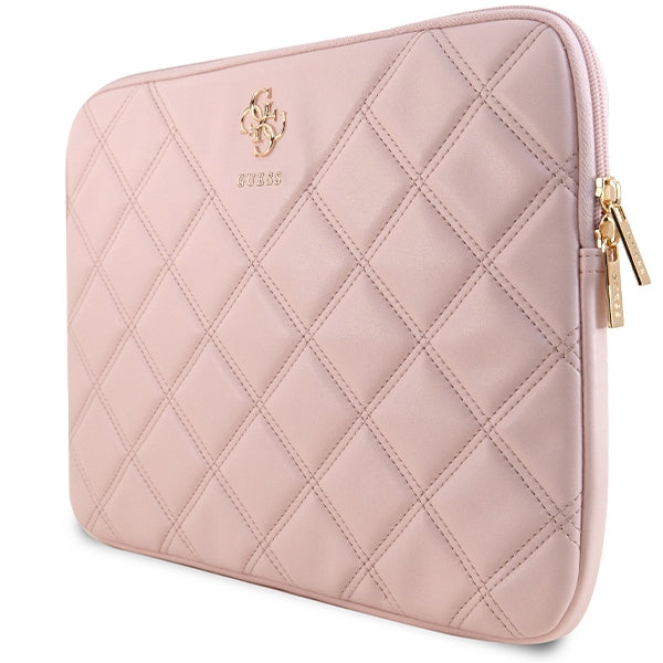 Guess Quilted 4G dėklas 14" nešiojamajam kompiuteriui - rožinis -- Laptop Bags