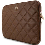 Guess Quilted 4G dėklas 14" nešiojamajam kompiuteriui - rudas -- Laptop Bags