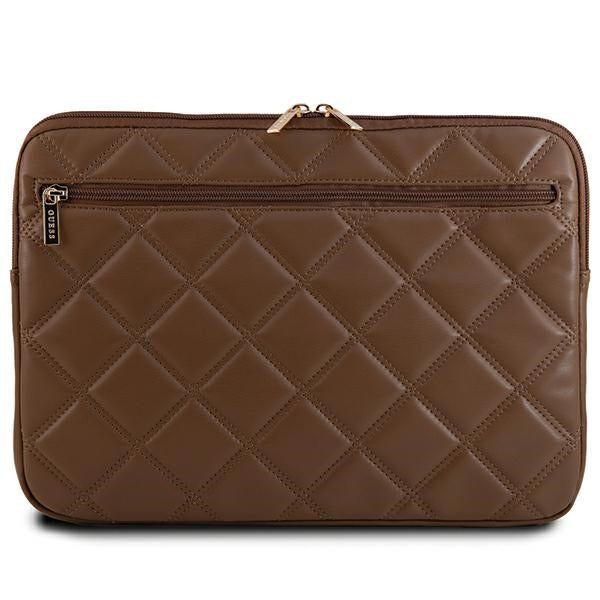 Guess Quilted 4G dėklas 14" nešiojamajam kompiuteriui - rudas -- Laptop Bags