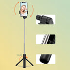 Asmenukių lazda WRY1S teleskopinis trikojis 0,7m telefonui - juoda -- Selfie Sticks & Tripods
