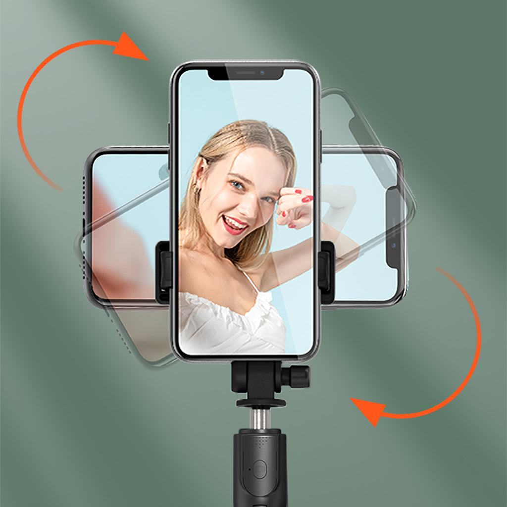 Asmenukių lazda WRY1S teleskopinis trikojis 0,7m telefonui - juoda -- Selfie Sticks & Tripods