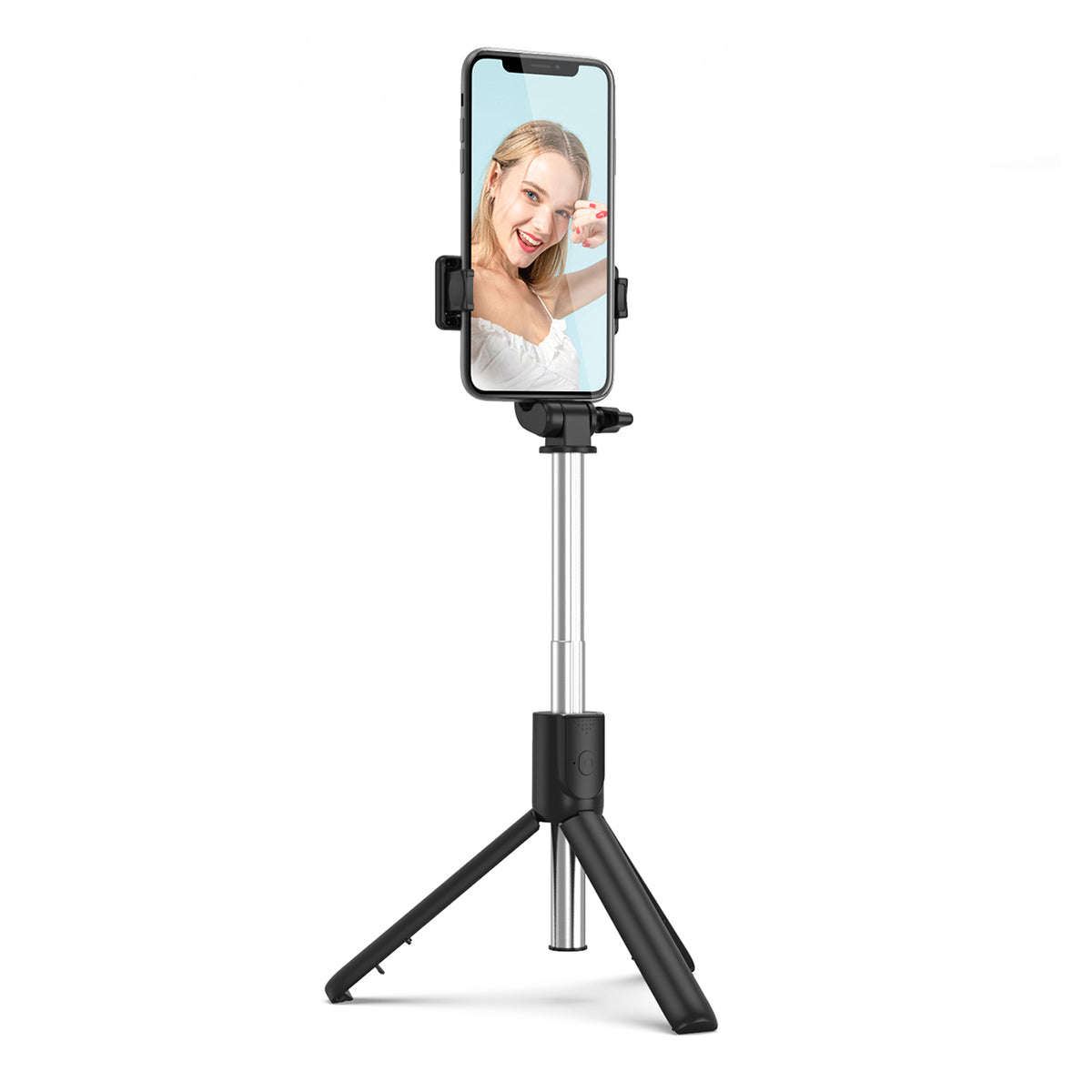 Asmenukių lazda WRY1S teleskopinis trikojis 0,7m telefonui - juoda -- Selfie Sticks & Tripods