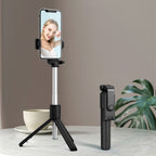 Asmenukių lazda WRY1S teleskopinis trikojis 0,7m telefonui - juoda -- Selfie Sticks & Tripods