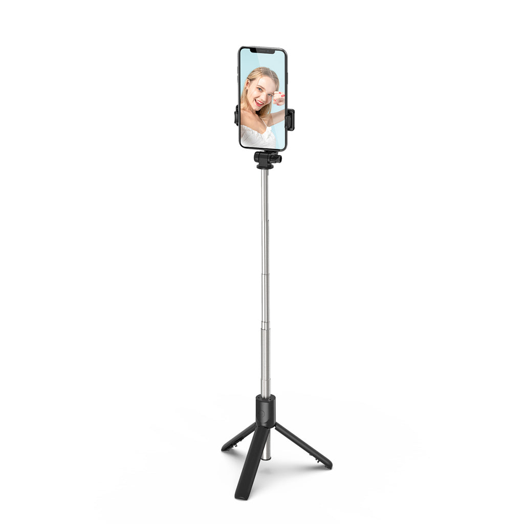 Asmenukių lazda WRY1S teleskopinis trikojis 0,7m telefonui - juoda -- Selfie Sticks & Tripods