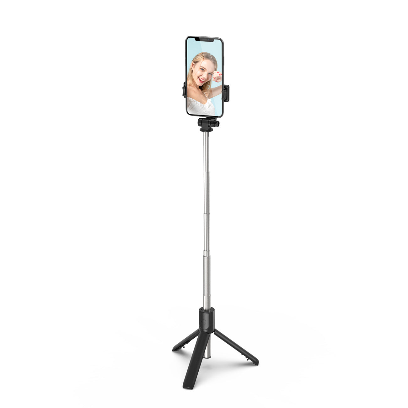 Asmenukių lazda WRY1S teleskopinis trikojis 0,7m telefonui - juoda -- Selfie Sticks & Tripods