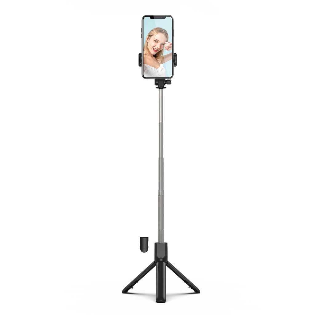 Asmenukių lazda WRY1S teleskopinis trikojis 0,7m telefonui - juoda -- Selfie Sticks & Tripods