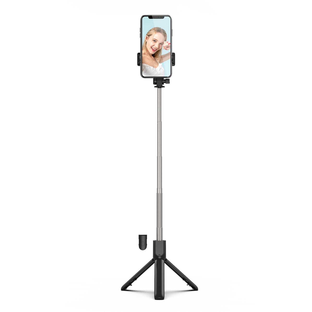 Asmenukių lazda WRY1S teleskopinis trikojis 0,7m telefonui - juoda -- Selfie Sticks & Tripods