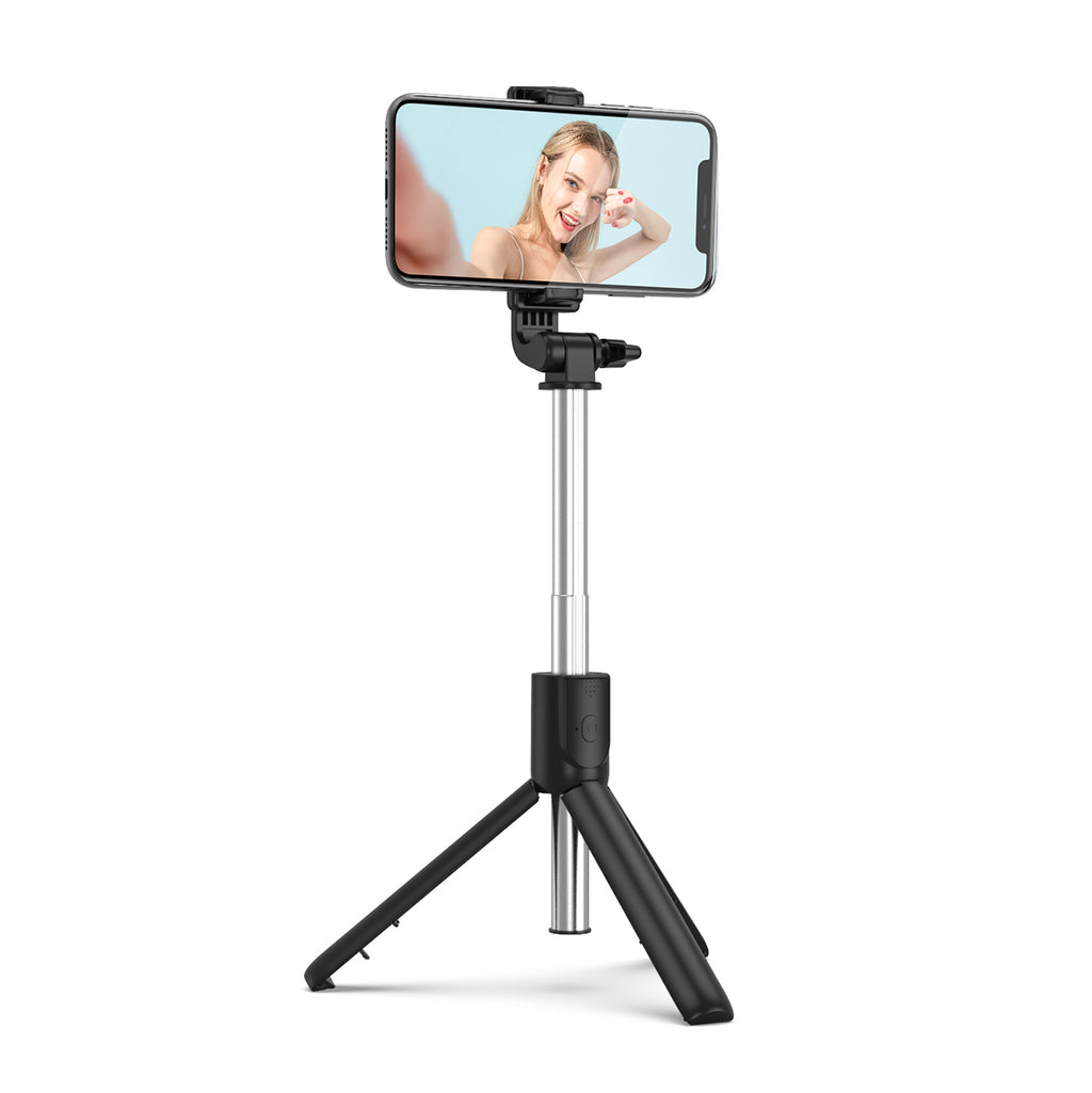 Asmenukių lazda WRY1S teleskopinis trikojis 0,7m telefonui - juoda -- Selfie Sticks & Tripods