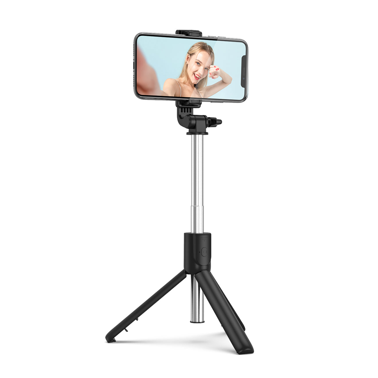 Asmenukių lazda WRY1S teleskopinis trikojis 0,7m telefonui - juoda -- Selfie Sticks & Tripods