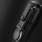 Asmenukių lazda WR1YXS teleskopinis trikojis 0,71m su apvalia lempa - juoda -- Selfie Sticks & Tripods