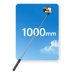 Selfie lazdelė WHS1Y teleskopinis trikojis 1 m su telefono laikikiu – juoda -- Selfie Sticks & Tripods