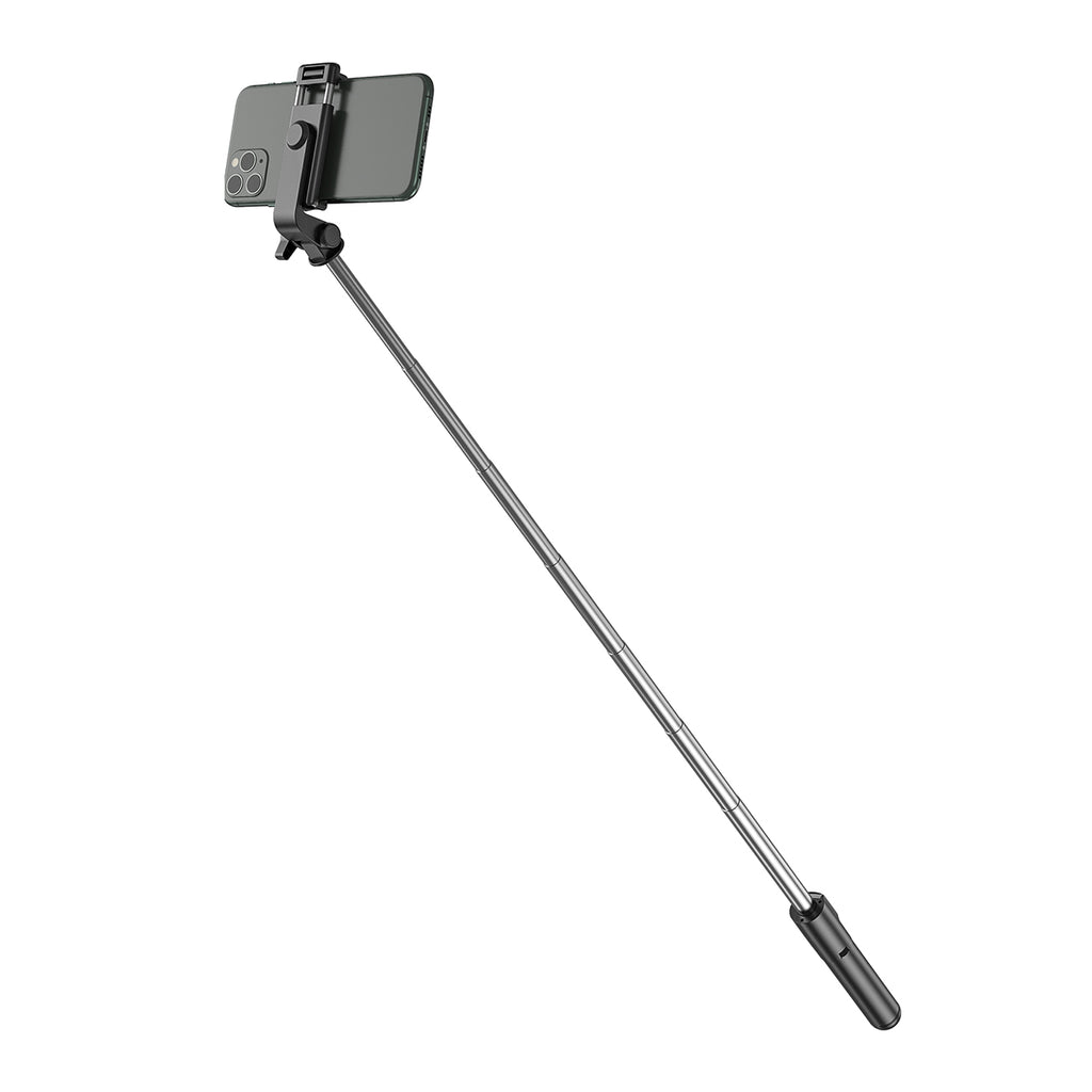 Selfie lazdelė WHS1Y teleskopinis trikojis 1 m su telefono laikikiu – juoda -- Selfie Sticks & Tripods