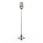 Selfie lazdelė WHS1Y teleskopinis trikojis 1 m su telefono laikikiu – juoda -- Selfie Sticks & Tripods
