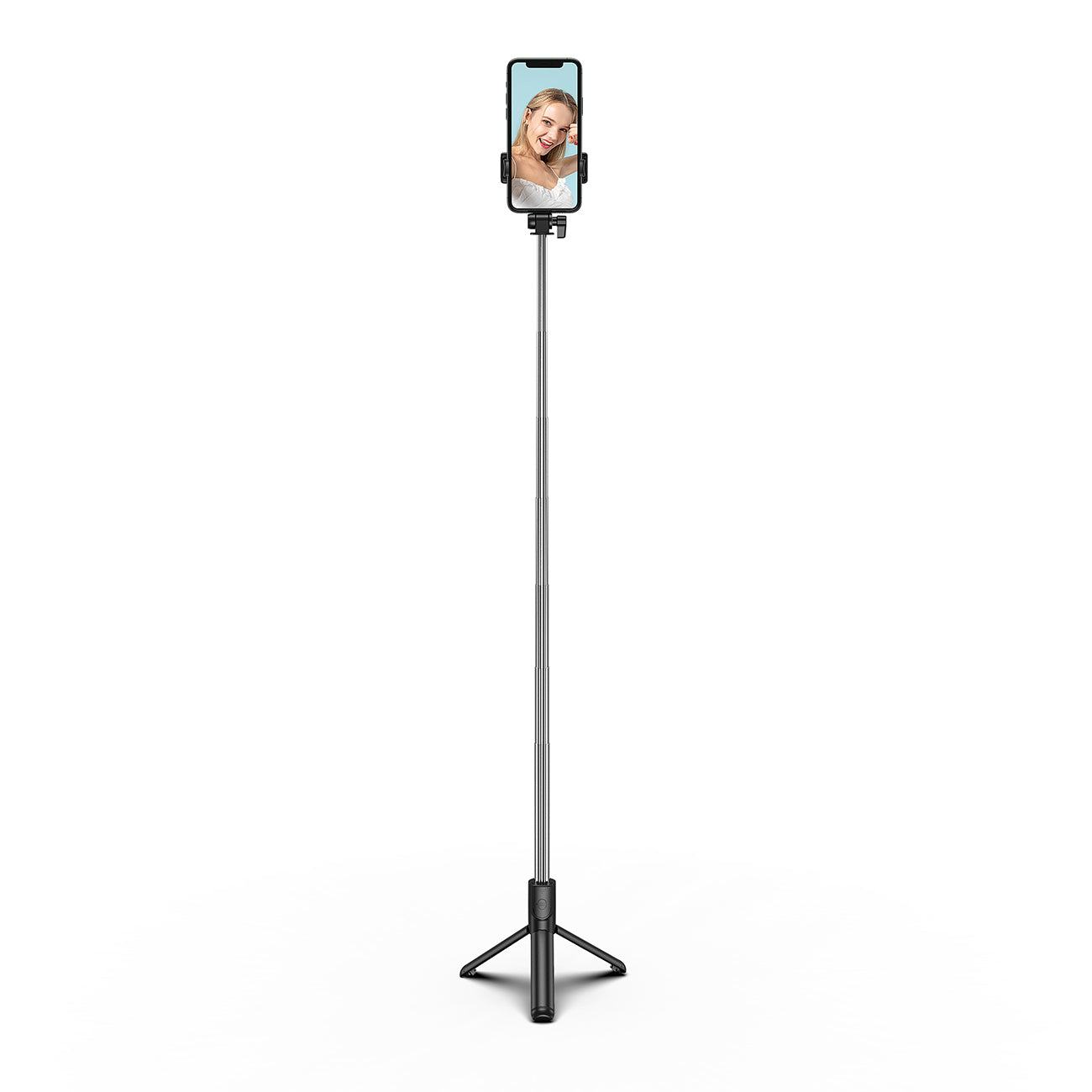 Selfie lazdelė WHS1Y teleskopinis trikojis 1 m su telefono laikikiu – juoda -- Selfie Sticks & Tripods