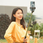 Selfie lazdelė WHS1Y teleskopinis trikojis 1 m su telefono laikikiu – juoda -- Selfie Sticks & Tripods