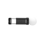 Selfie lazda WH1YXS – teleskopinis trikojis 1 m su apvalia lempa ir telefono laikikliu – juoda -- Selfie Sticks & Tripods