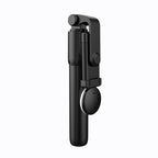 Selfie lazda WH1YXS – teleskopinis trikojis 1 m su apvalia lempa ir telefono laikikliu – juoda -- Selfie Sticks & Tripods
