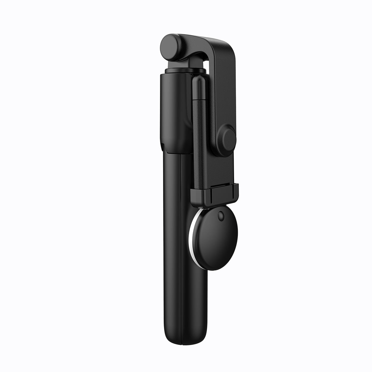 Selfie lazda WH1YXS – teleskopinis trikojis 1 m su apvalia lempa ir telefono laikikliu – juoda -- Selfie Sticks & Tripods