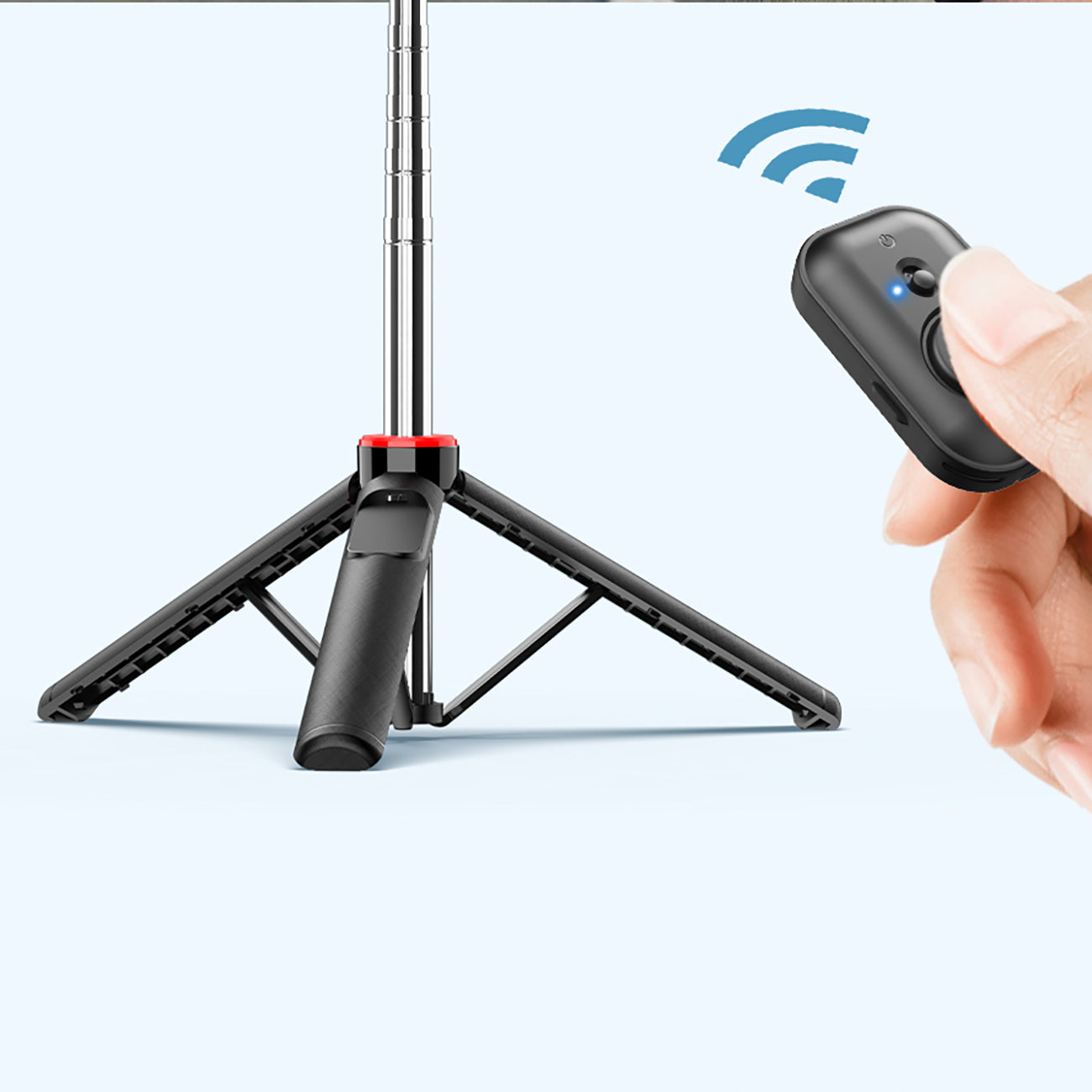 Wozinsky Selfie stick WC1Y3S teleskopinis trikojis 1,3 m su telefono laikiklio - juoda -- Selfie Sticks & Tripods