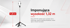 Wozinsky Selfie stick WC1Y3S teleskopinis trikojis 1,3 m su telefono laikiklio - juoda -- Selfie Sticks & Tripods