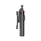 Selfie stick WC13YDS teleskopinis trikojis 1,3 m su dviguba lempa ir telefono laikiklio - juoda -- Selfie Sticks & Tripods