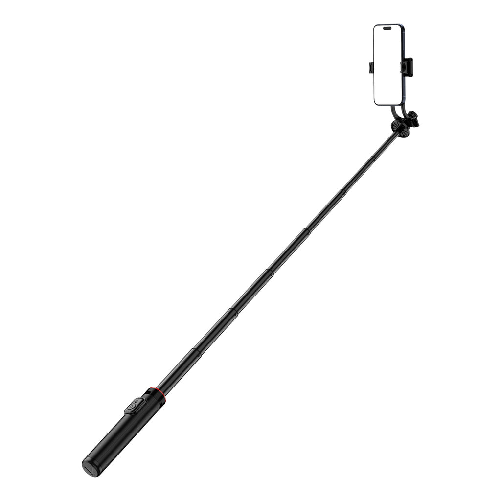 Selfie lazdelė WC1Y2S 1,3 m aliuminio lydinio teleskopinis trikojis su telefono laikikiu – juoda -- Selfie Sticks & Tripods