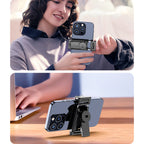 Selfie lazdelė WC1Y2S 1,3 m aliuminio lydinio teleskopinis trikojis su telefono laikikiu – juoda -- Selfie Sticks & Tripods