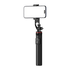 Selfie lazdelė WC1Y2S 1,3 m aliuminio lydinio teleskopinis trikojis su telefono laikikiu – juoda -- Selfie Sticks & Tripods