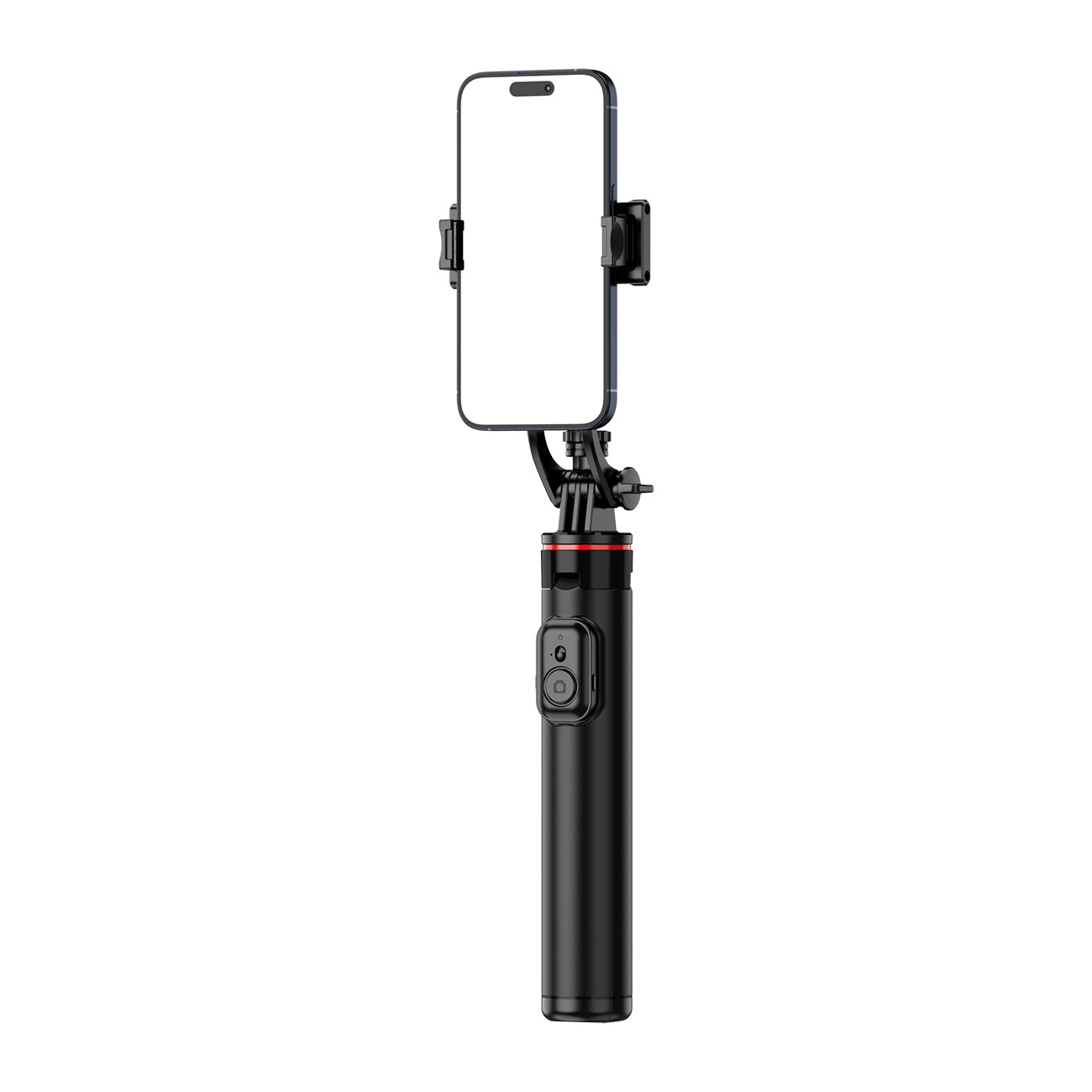 Selfie lazdelė WC1Y2S 1,3 m aliuminio lydinio teleskopinis trikojis su telefono laikikiu – juoda -- Selfie Sticks & Tripods