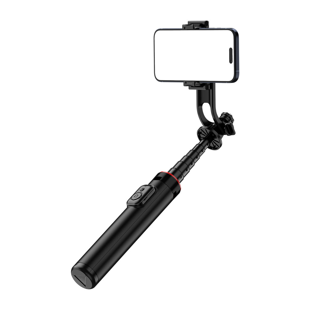 Selfie lazdelė WC1Y2S 1,3 m aliuminio lydinio teleskopinis trikojis su telefono laikikiu – juoda -- Selfie Sticks & Tripods