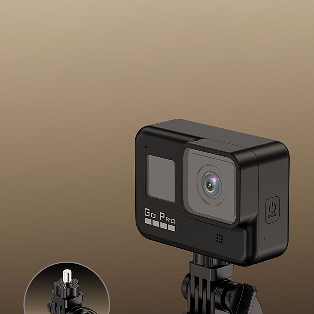 Selfie stick WH181-Y1S 1,75 m aliuminio lydinys teleskopinis trikojis su telefono laikiklio - juoda -- Selfie Sticks &...