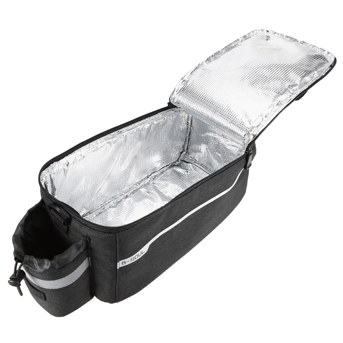 WYA26Y0S šiluminis dviračio bagažininko krepšys su peties dirželiu - juodas -- Bicycle Bags