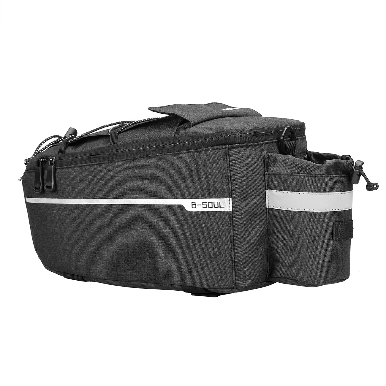 WYA26Y0S šiluminis dviračio bagažininko krepšys su peties dirželiu - juodas -- Bicycle Bags