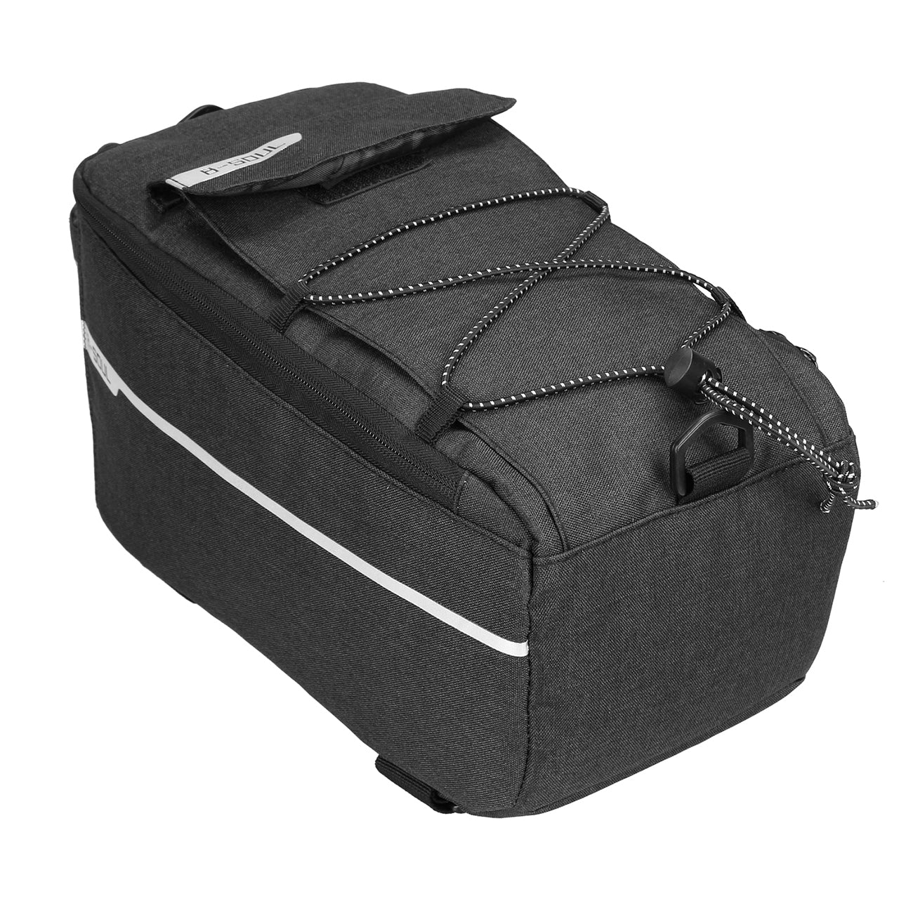 WYA26Y0S šiluminis dviračio bagažininko krepšys su peties dirželiu - juodas -- Bicycle Bags