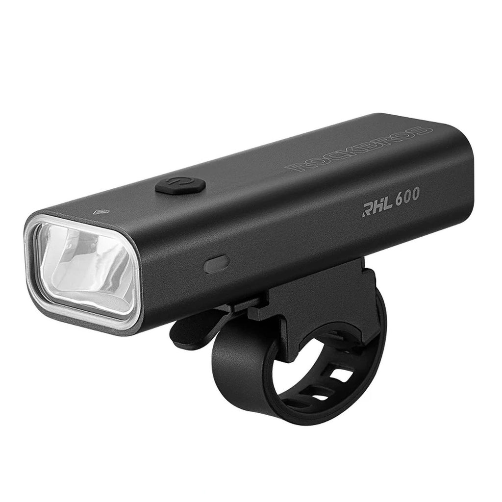 Rockbros RHL600 priekinis dviračio žibintas 600lm 2600mAh IPX6 - juodas -- Bicycle Lights