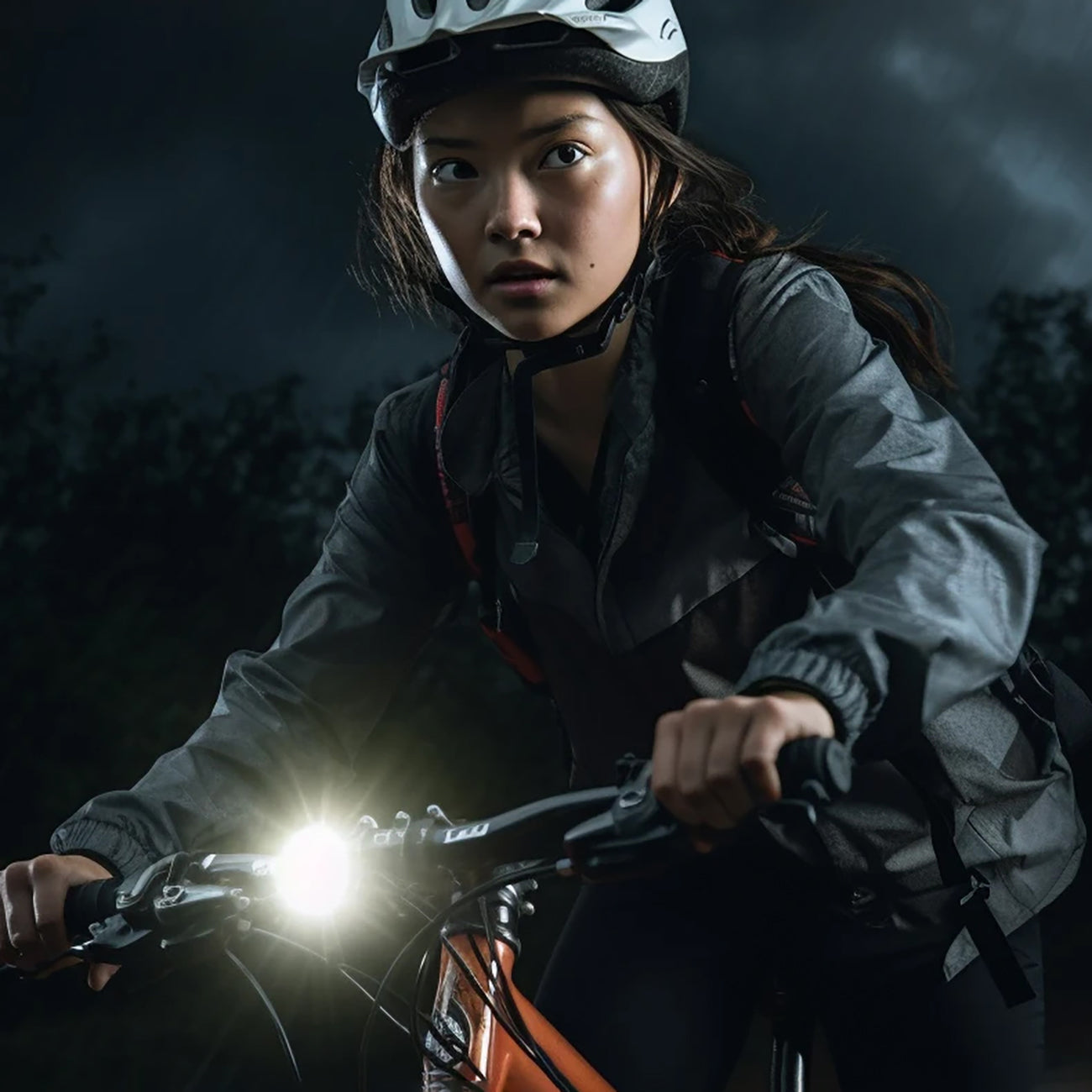 Rockbros RHL1500 priekinė dviračio šviesa 5000mAh 1500lm IPX6 - juoda -- Bicycle Lights